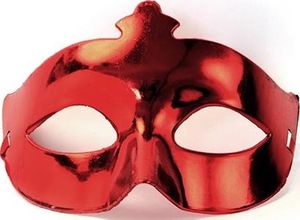 Party Deco Maska imprezowa, karnawał, czerwona uniwersalny 1