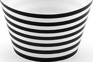 Party Deco Papilotki na muffinki, czarno-białe, 4,8x7,6x5cm, 6 szt. uniwersalny 1