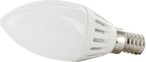 Whitenergy Żarówka LED C37, E14, 18xSMD 3014, 2W, 230V, ciepła biała (08497) 1