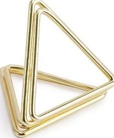 Party Deco Stojaki na winietki, trójkąty, złote, 2,3 cm, 10 szt. uniwersalny 1