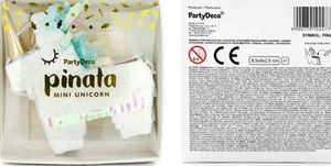 Party Deco Piniata Jednorożec, mix, 8x8x2,5 cm uniwersalny 1