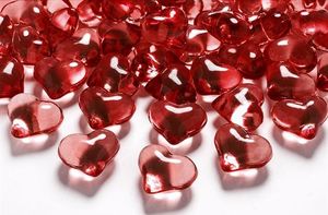 Party Deco Kryształowe serca, czerwone, 21 mm, 30 szt. uniwersalny 1