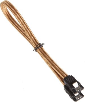 BitFenix SATA - SATA, 0.3m, Złoty (BFAMSCSATA330AKCK) 2