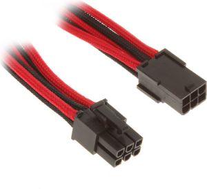 BitFenix PCIe 6-pin - PCIe 6-pin, 0.45m, Czarno-czerwony (BFAMSC6PEG45RKKRP) 1