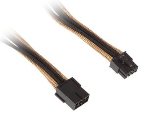BitFenix Przedłużacz 8-Pin PCIe 45cm - złoto czarny (BFA-MSC-8PEG45AKK-CK) 1