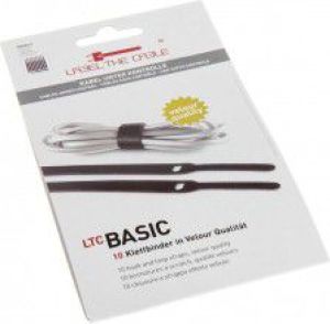 Organizer LABEL THE CABLE Rzep Czarny 1 sztuka  (LTC1110) 5