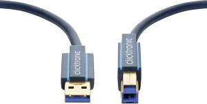 Kabel USB Clicktronic USB-A - 1.8 m Granatowy (JAB-1404730) 2