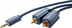 Kabel Clicktronic Jack 3.5mm - RCA (Cinch) x2 20m niebieski 1