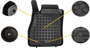 Rezaw-Plast DYWANIKI GUMOWE CZARNE-HONDA ACCORD 03-08 /4SZT/ 200909 REZAWPLAST 2