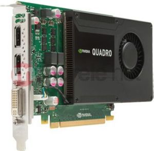 Karta graficzna HP nVIDIA K2000 Quadro 2GB GDDR5 (128 bit) 2x DP, DVI (C2J93AA) 1