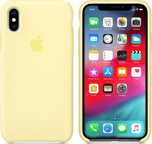 Apple Silikonowe etui do iPhonea XS - łagodny żółty-MUJV2ZM/A 3