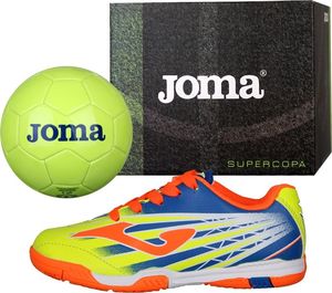 Joma Buty Joma Super Copa JR in SCJS.911.IN + Piłka Gratis SCJS.911.IN żółty 31 1