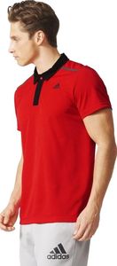 Adidas Koszulka męska polo Q2 Cool365 czerwona r. M (AJ5664) 1
