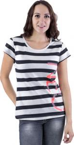 Adidas Koszulka damska Neo Stripe Tee biało-czarna r. XS (Z97164) 1