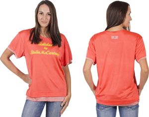 Adidas Koszulka damska Stella McCartney Stu Revers Tee pomarańczowa r. XS (F95863) 1