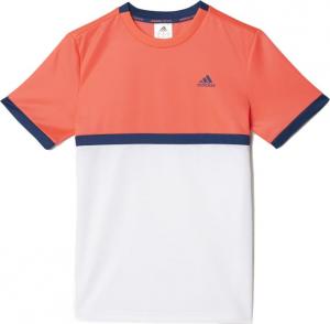 Adidas Koszulka dziecięca Court Tee biało-pomarańczowa r. 147 (AX9665) 1