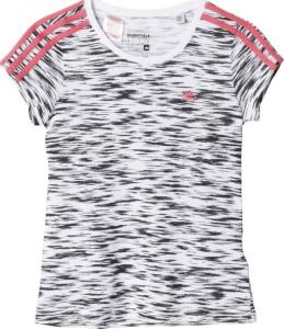 Adidas Koszulka dziecięca Ess 3S Tee biało-czarna r. 116 (AB4864) 1