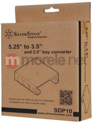 SilverStone Adapter 5.25 na 3.25 i 2x2.5 cala SST-SDP10B 3