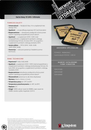 Karta Kingston  (SDA10/64GB) 3