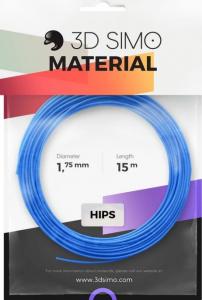 3DSimo Filament HIPS - niebieski, różowy, żółty 15m 1
