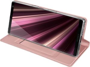 Dux Ducis Skin Pro etui pokrowiec z klapką Sony Xperia XA3 różowy uniwersalny 5