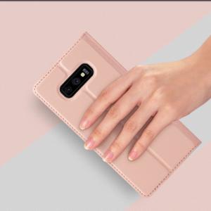 Dux Ducis Skin Pro etui pokrowiec z klapką Samsung Galaxy S10 + różowy 6