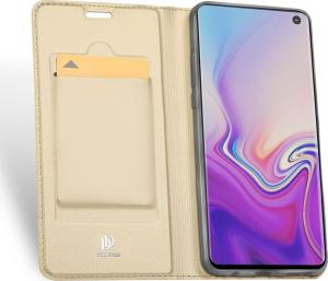 Dux Ducis Skin Pro etui pokrowiec z klapką Samsung Galaxy S10 Lite złoty 8