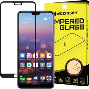 Wozinsky Wozinsky super wytrzymałe szkło hartowane Full Glue na cały ekran z ramką Case Friendly Huawei P20 Pro czarny uniwersalny 1