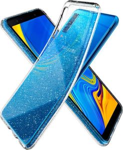 Spigen Nakładka Liquid Crystal Glitter Galaxy A7 2018 Crystal przezroczysta 1