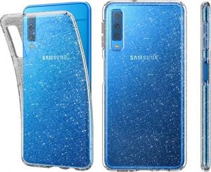 Spigen Nakładka Liquid Crystal Glitter Galaxy A7 2018 Crystal przezroczysta 3