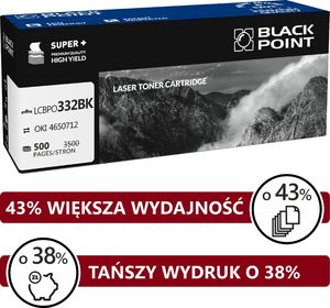 Toner Black Point LCBPOC332BK Black Zamiennik 46508712 (BLOKI332BKBW) 1