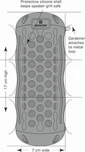 Głośnik Swissten X-Boom czerwony (52104001) 2