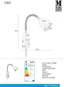 Kinkiet Markslojd Ciro 1x7W  (106588) 3