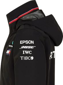 Kurtka męska Mercedes AMG Petronas F1 Team Kurtka męska Rain czarna r. S 7