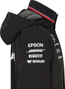 Kurtka męska Mercedes AMG Petronas F1 Team Kurtka męska Rain czarna r. S 9