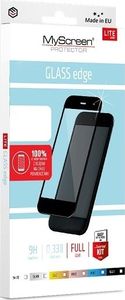 MyScreen Protector MS Lite Glass Edge FG iPhone 6/6S czarny/black Full Glue 1