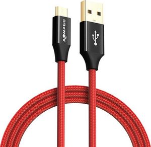 Kabel USB Blitzwolf BW-MC7 (USB 2.0 - Micro USB ; 1m; kolor czerwony) 1
