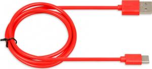 Kabel USB iBOX USB-A - USB-C 1 m Czerwony (IKUMTCR) 1