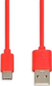 Kabel USB iBOX USB-A - USB-C 1 m Czerwony (IKUMTCR) 2