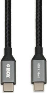 Kabel USB iBOX USB-C - 1 m Czarny (IKUMTC31G2) 1