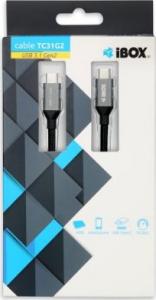 Kabel USB iBOX USB-C - 1 m Czarny (IKUMTC31G2) 3
