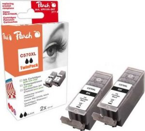 Toner Peach PEACH Tinte black kompt PGI-570XL Twin-Pack 1