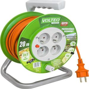 Volteo PRZEDŁUŻACZ OGRODOWY NA BĘBNIE 10M PRZEWÓD H05VV-F 3*1MM 2
