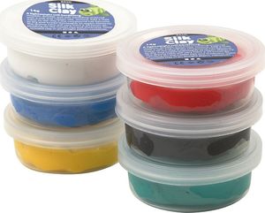 Creativ Company Masa Silk Clay - 6x14g kol. Podstawowe 2