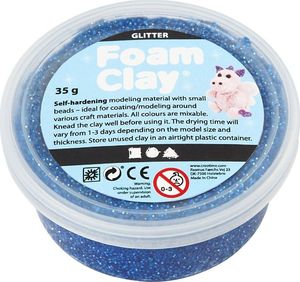 Creativ Company Masa Foam Clay Brokatowa Niebieska 35 g 1