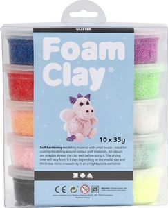 Creativ Company Masa Foam Clay - 10x35g kol. Brokatowe 1
