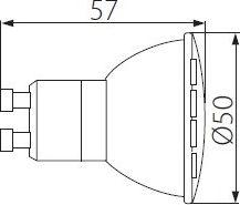 Kanlux Żarówka LED GU10 MIO LED N 6W-WW 430lm 3000K 31010 2