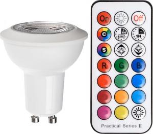 Mojeledy Żarówka led gu10 RGBWW 3W (3W RGB+ 3W WW) rgb + ciepła biała 1