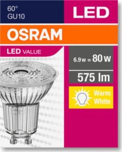 Ledvance Żarówka LED 6,9W VALUE PAR16 80 60° 6,9W/830 GU10 575lm 3