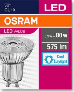 Ledvance Żarówka LED 6,9W VALUE PAR16 80 36° 6,9W/865 GU10 575lm 4